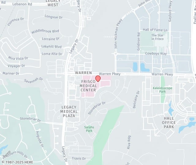 Location Map: 5757 Warren Pkwy Frisco, TX 75034